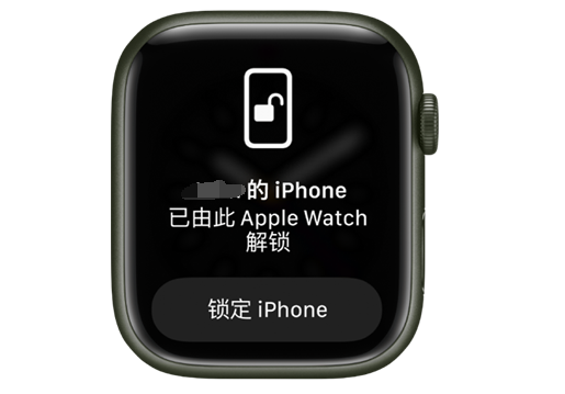 西林苹果手机维修分享用 AppleWatch 解锁配备面容 ID 的 iPhone方法 