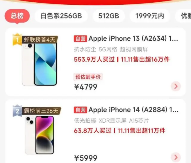 西林苹果14维修分享iPhone14配置不如同价位的安卓还能大卖 
