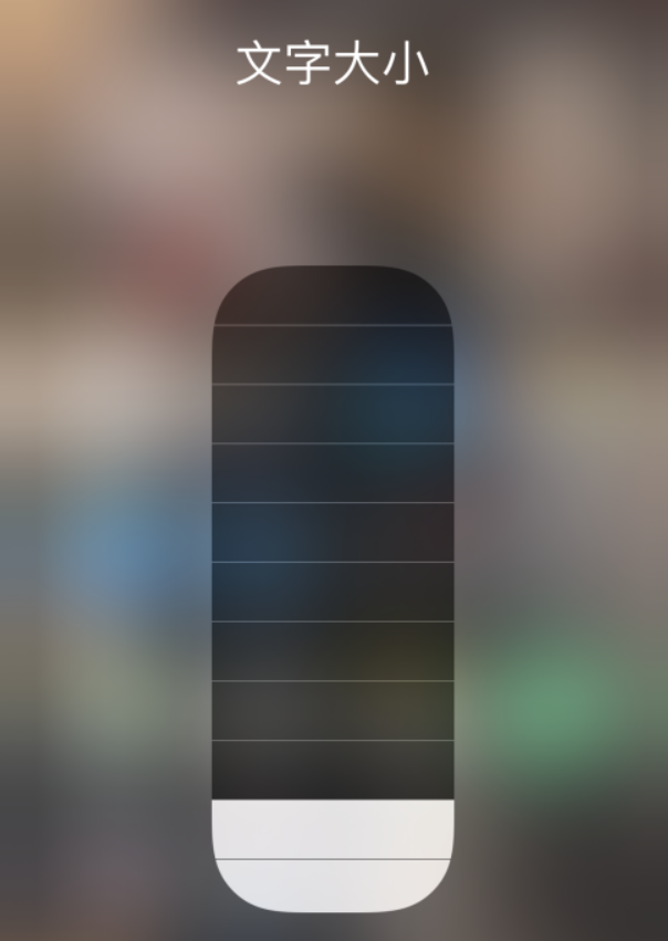 西林苹果手机维修分享小技巧：在 iPhone 控制中心快速调节字体大小 